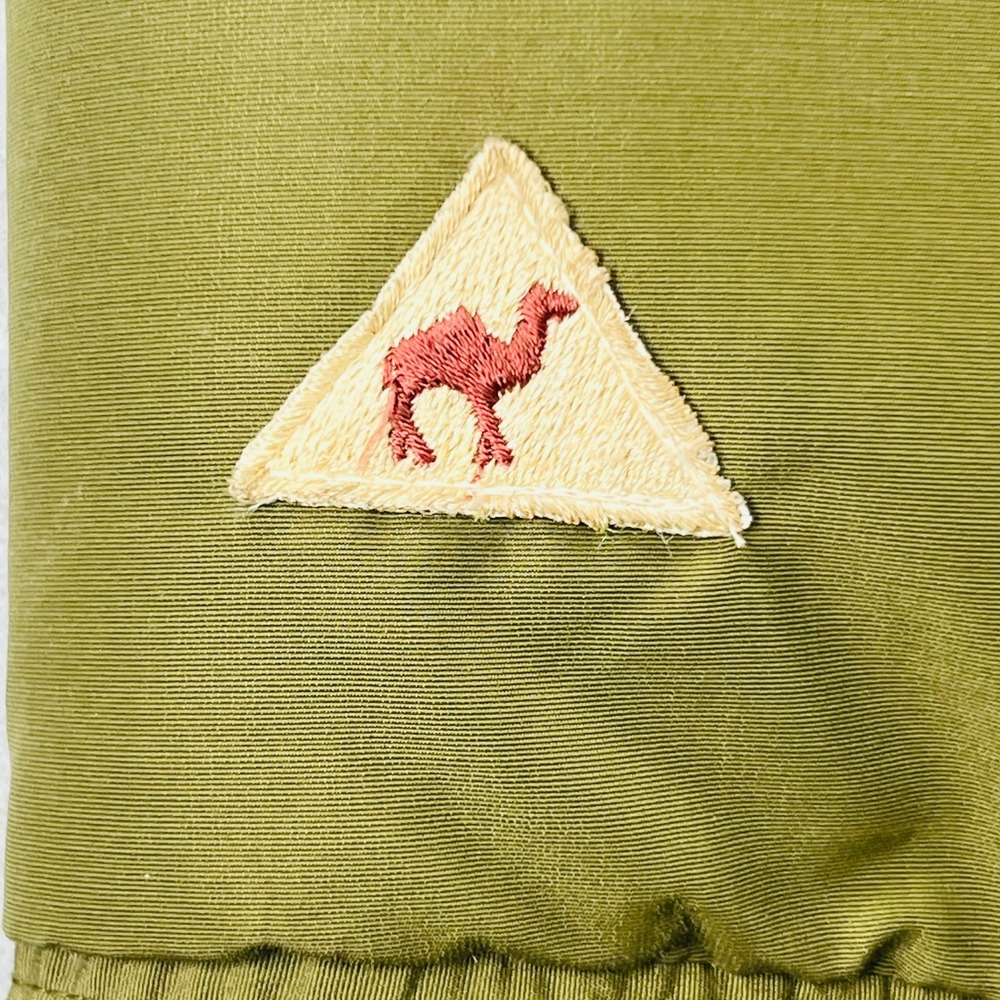 Camel Down Puffer Jacket Men L Green Orange Vintage Gorpcore - Picture 11 of 13
